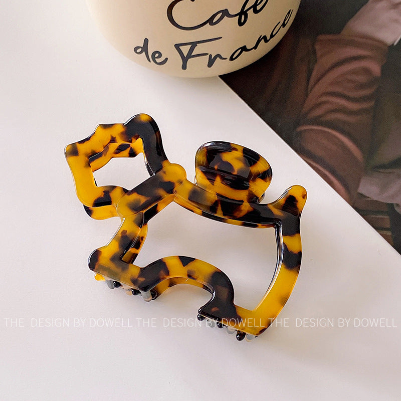 Wholesale Acetic Acid Board Simple Cute Cute Hollow Hairpin Medium Hairpin